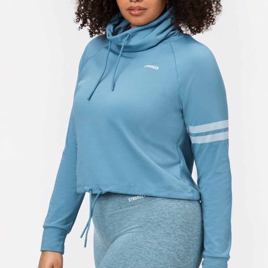 Hoodies & Sweaters STRONGER | Signature Turtleneck I Loose Fit I Buy Online I Stronger Blue Shadow