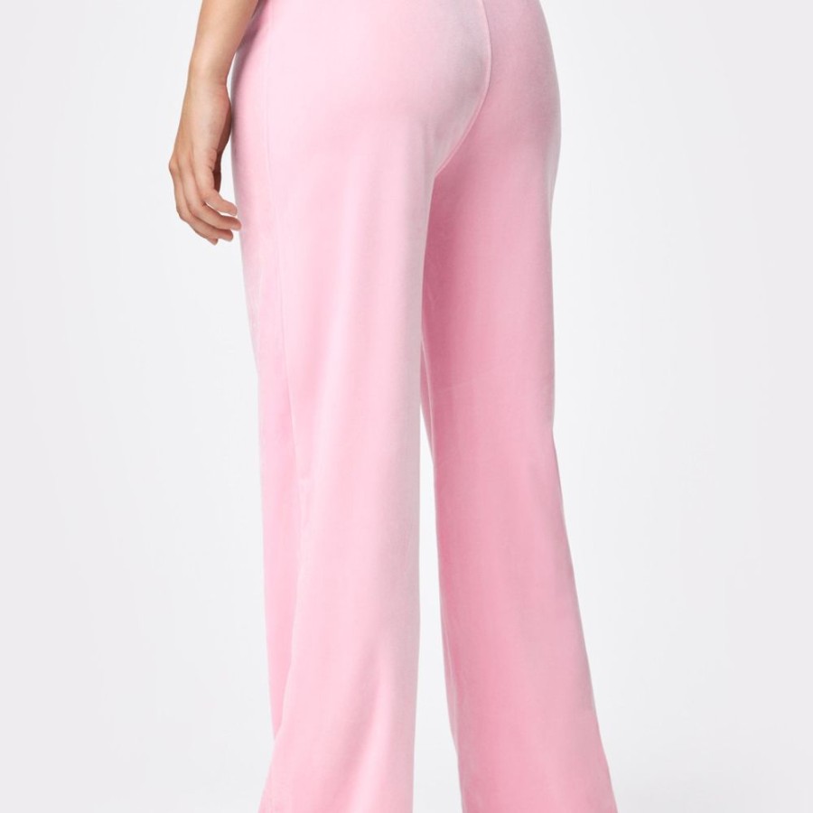 Pants STRONGER | Pink Velvet Trousers Lilac Sachet