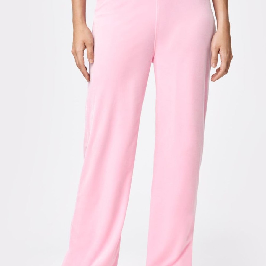 Pants STRONGER | Pink Velvet Trousers Lilac Sachet