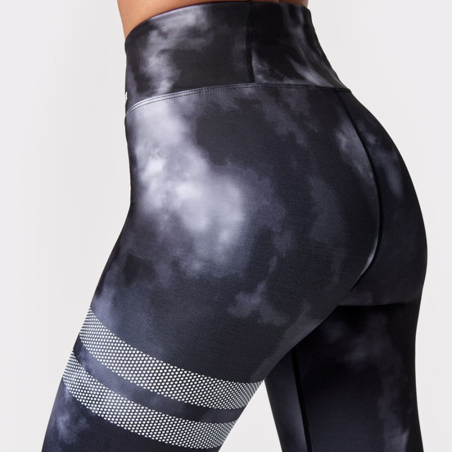 Leggings STRONGER | Patterned Leggings Black Sky