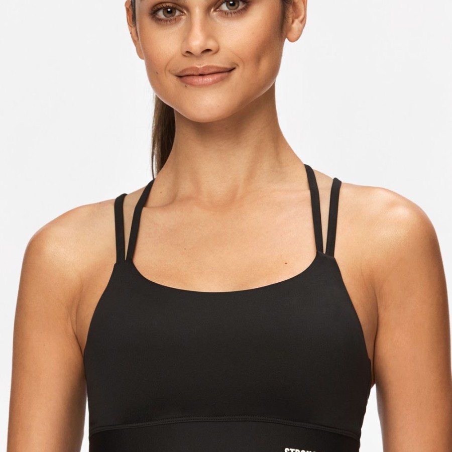 Sports Bras STRONGER | Strappy I Sports Bra I Buy Online I Stronger Black