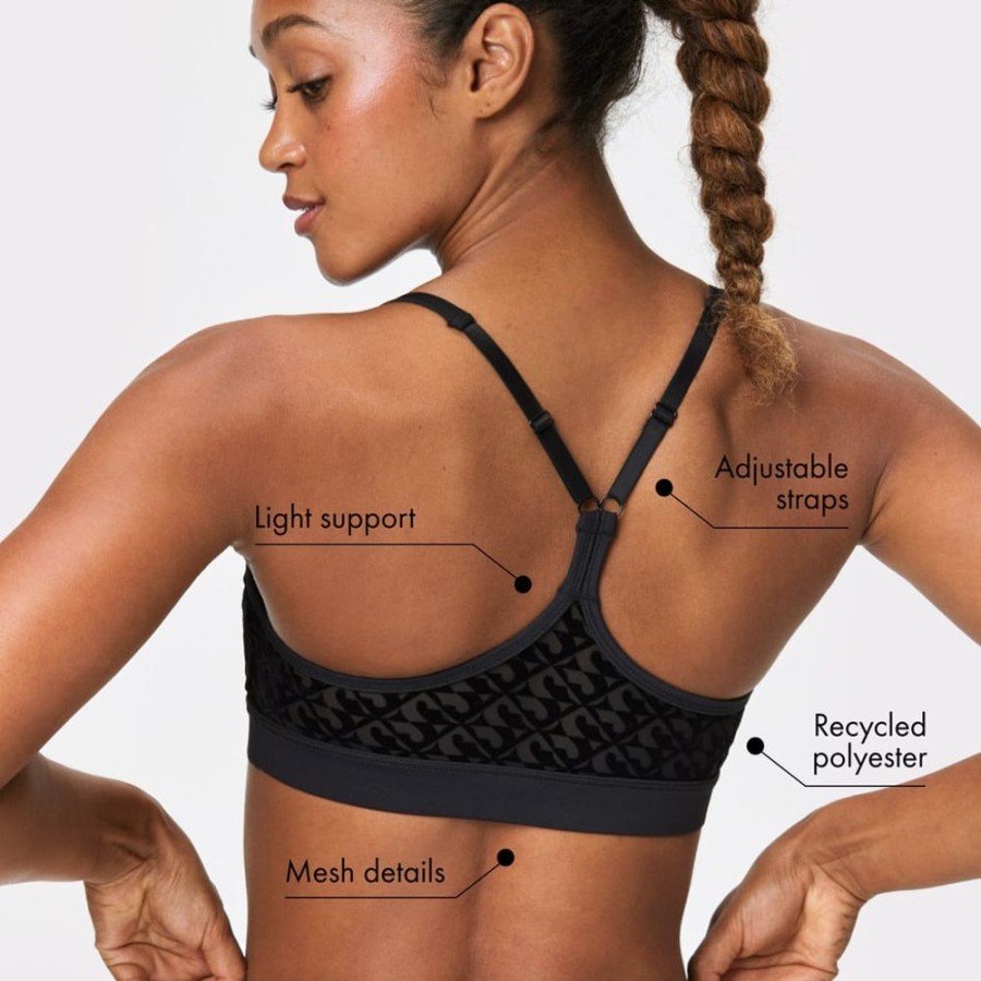 Sports Bras STRONGER | Mesh Black Emblem