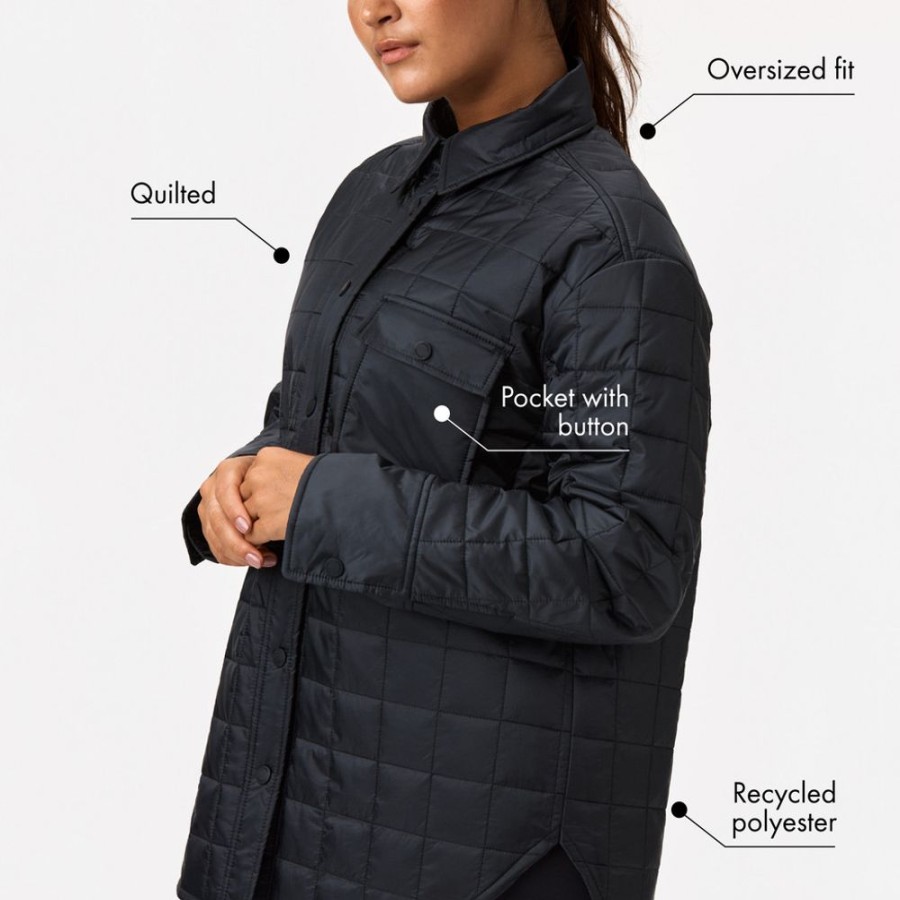 Jackets STRONGER | Overshirt Jacket I Padded I Stronger Black