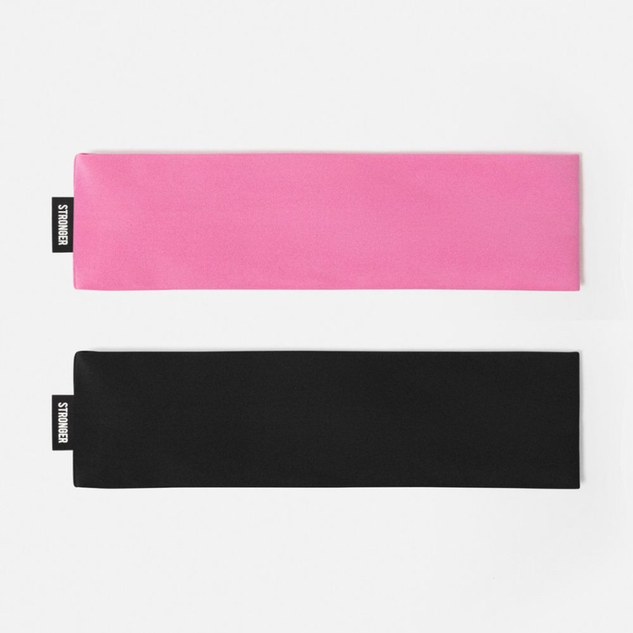 Accessories STRONGER | Jersey Headband 2-Pack Black