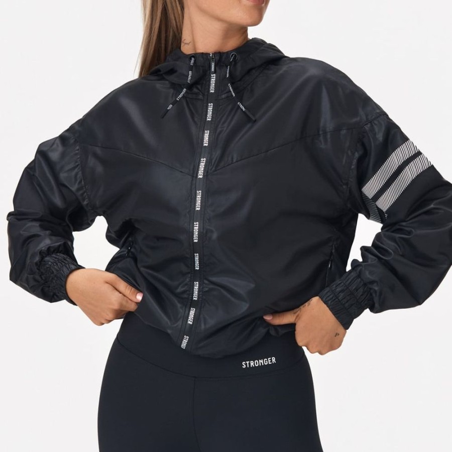 Jackets STRONGER | Wind Jacket I Black I Stronger Power