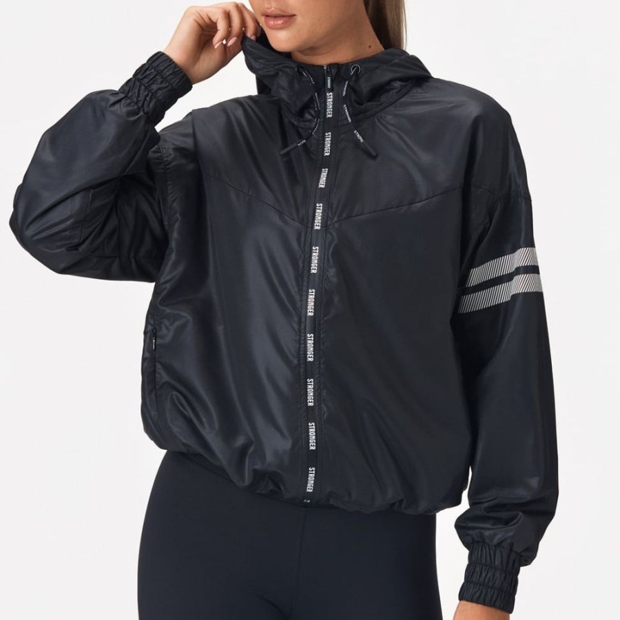 Jackets STRONGER | Wind Jacket I Black I Stronger Power