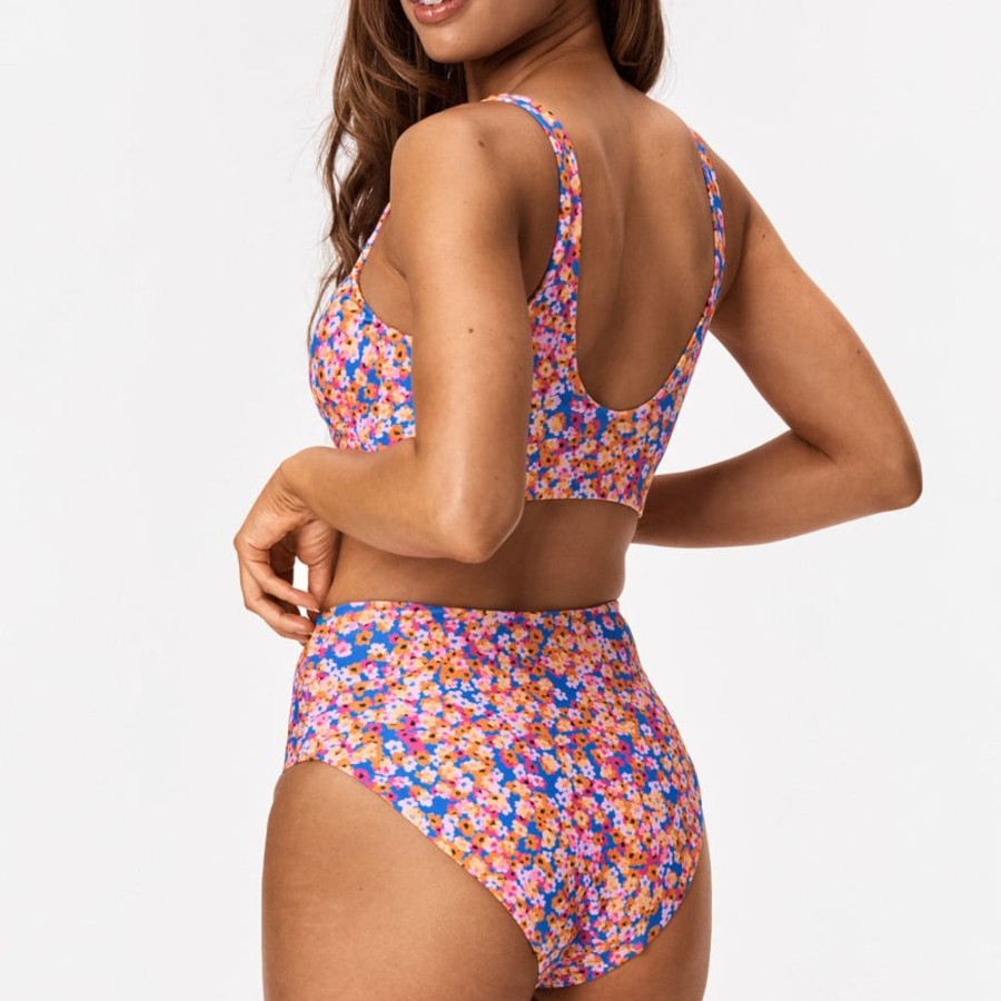 Beachwear STRONGER | Florencia Bikin Bottom Fleur Orange