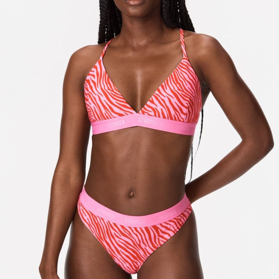 Beachwear STRONGER | Brazilian Bikini Brief Flow/Pink Red