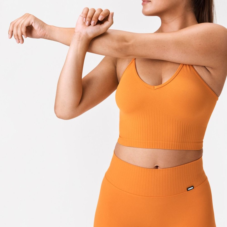 Crop-Tops STRONGER | Smooth I Crop Top I Buy Online I Stronger Apricot