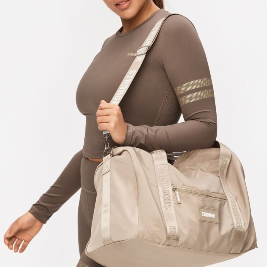 Accessories STRONGER | Reload Sports Bag I Bag I Buy Online I Stronger Simply Taupe Plain