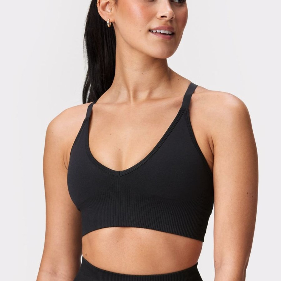 Sports Bras STRONGER | V-Neck Sports Bra Black