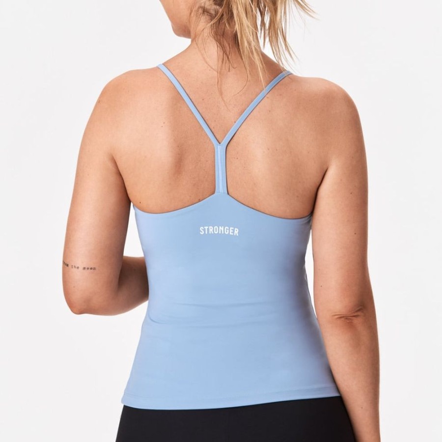 Tank Tops STRONGER | Sharp Singlet Dusty Blue