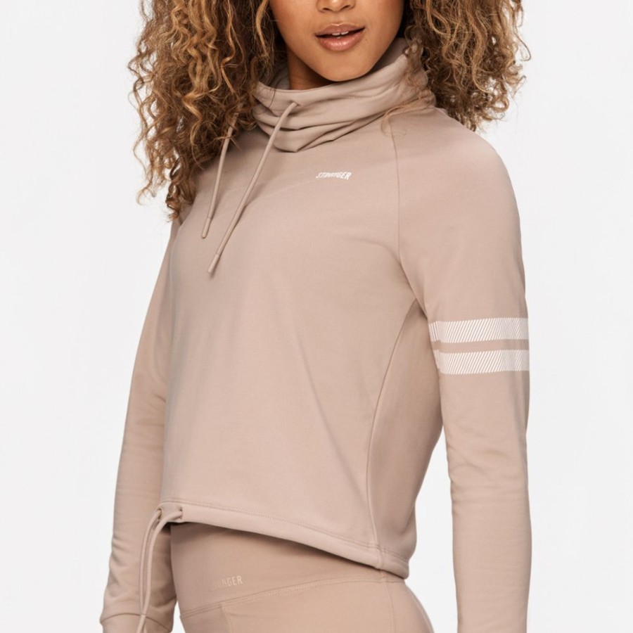 Hoodies & Sweaters STRONGER | Signature Turtleneck I Loose Fit I Buy Online I Stronger Simply Taupe Plain