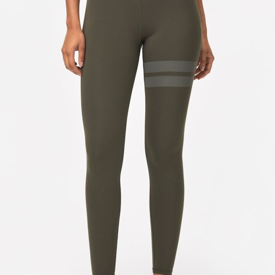 Leggings STRONGER | Green Thermal Leggings I Reflective I Stronger Grape Leaf