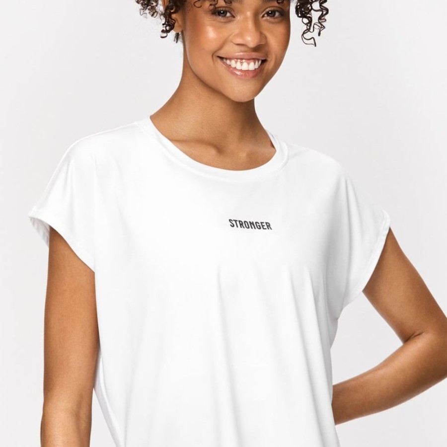 T-Shirts STRONGER | Drop T-Shirt I Loose Fit I Buy Online I Stronger White