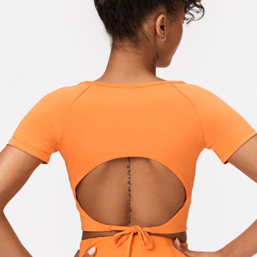 Crop-Tops STRONGER | Alma Top Sun Orange