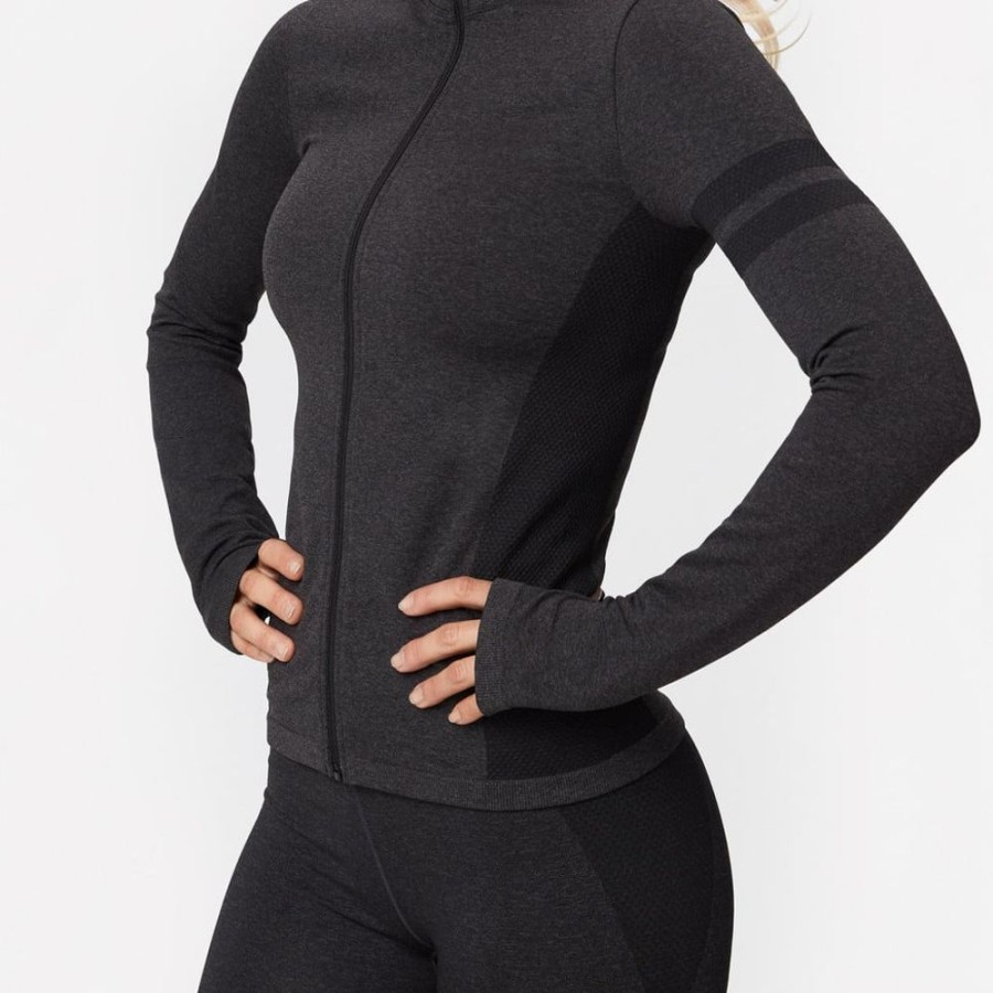 Jackets STRONGER | Charge Seamless Jacket Anthracite Melange