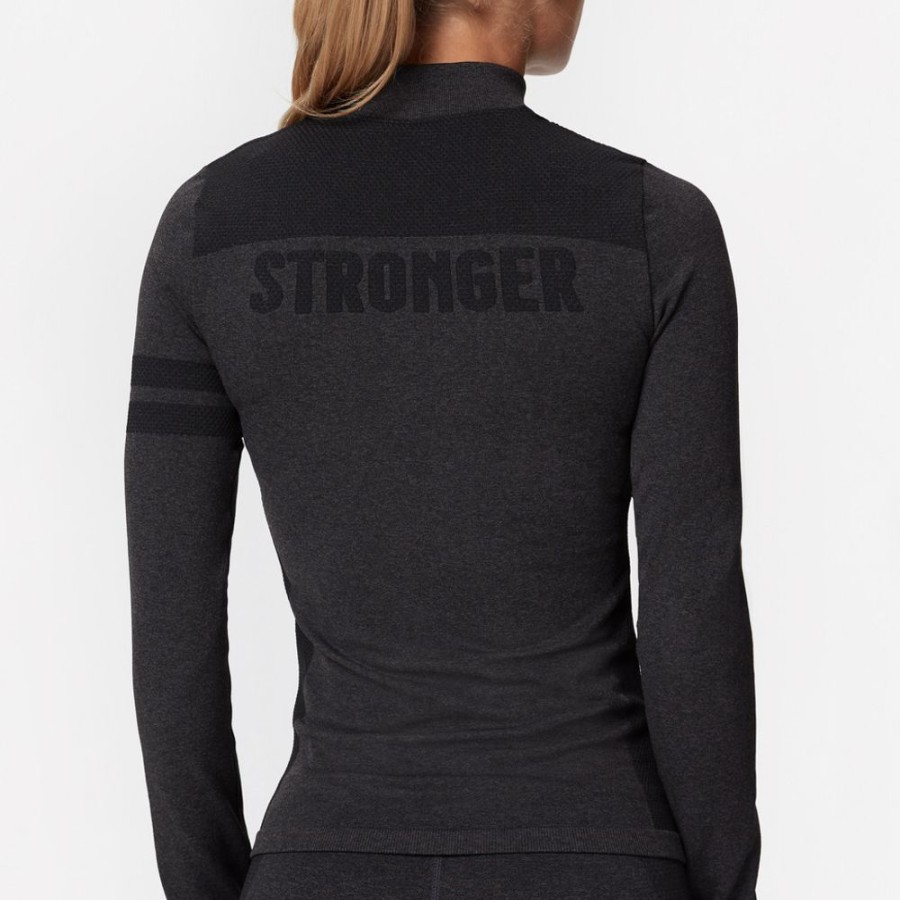 Jackets STRONGER | Charge Seamless Jacket Anthracite Melange