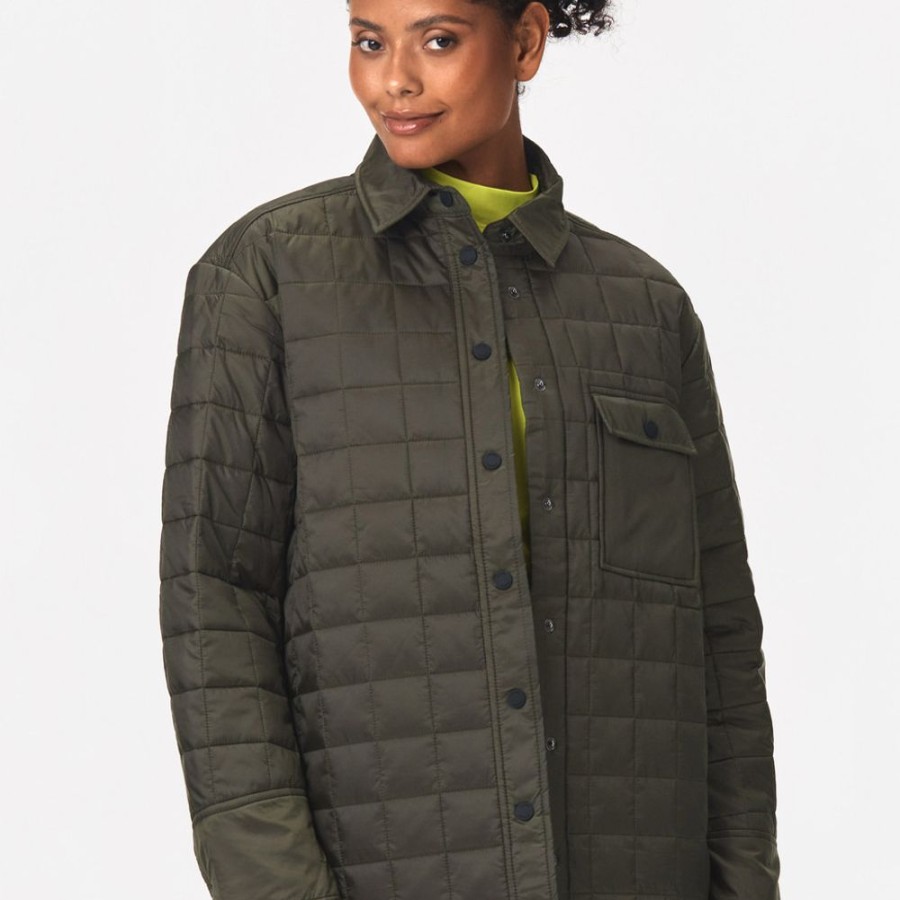 Jackets STRONGER | Green Overshirt Jacket I Padded I Stronger Grape Leaf