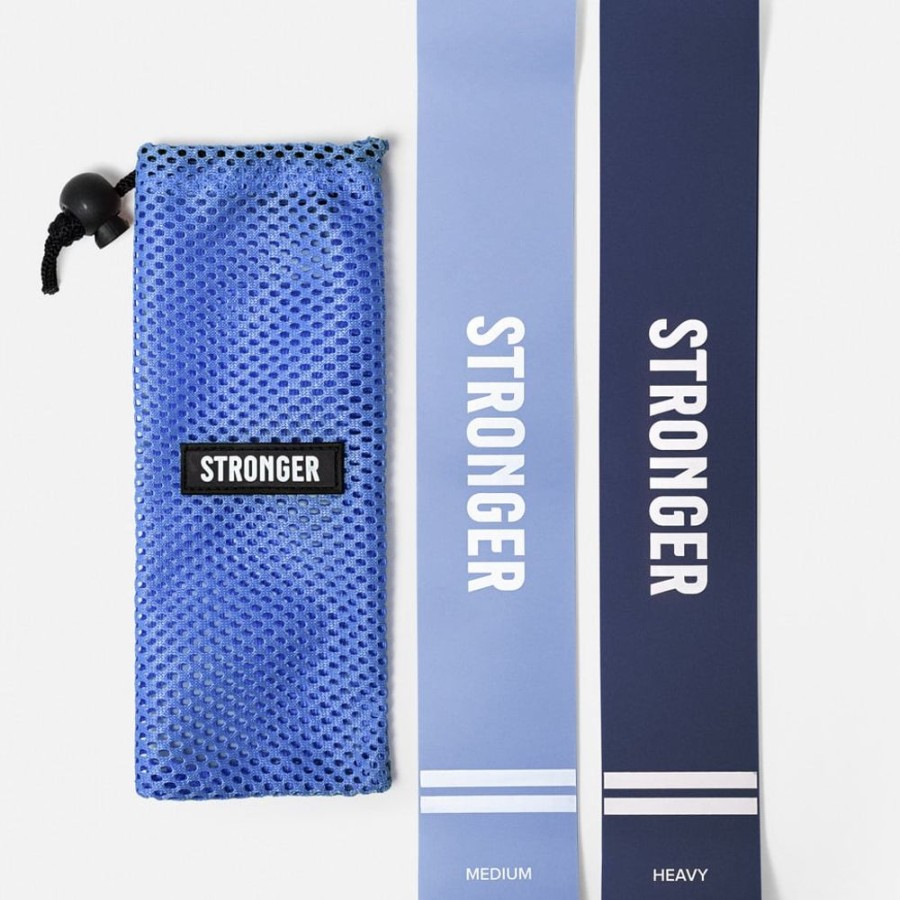 Accessories STRONGER | Resistance Band I 2 Pack I Fitness I Equipment I Stronger Dusty Blue