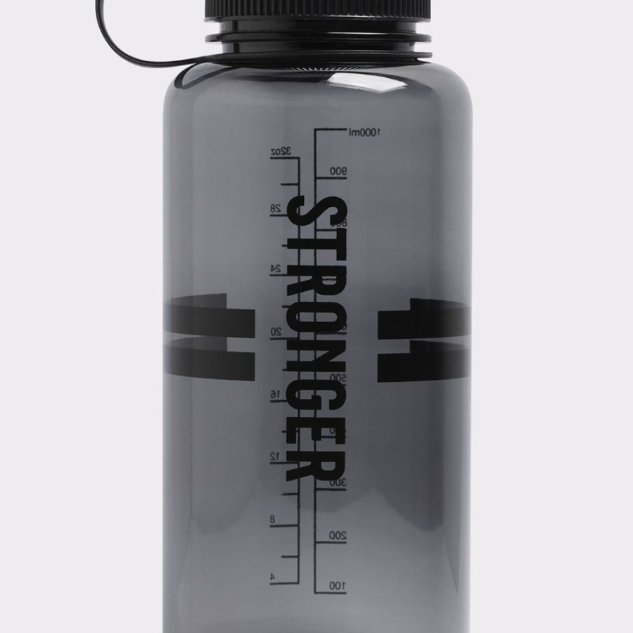 Accessories STRONGER | Clear Water Bottle Black