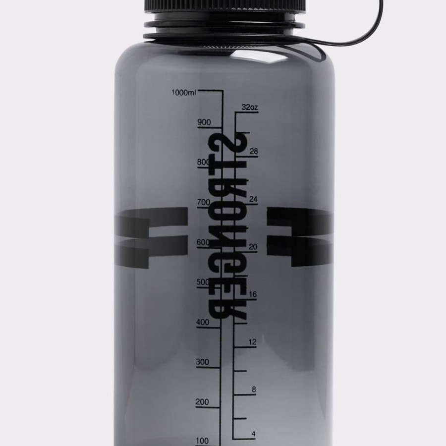 Accessories STRONGER | Clear Water Bottle Black