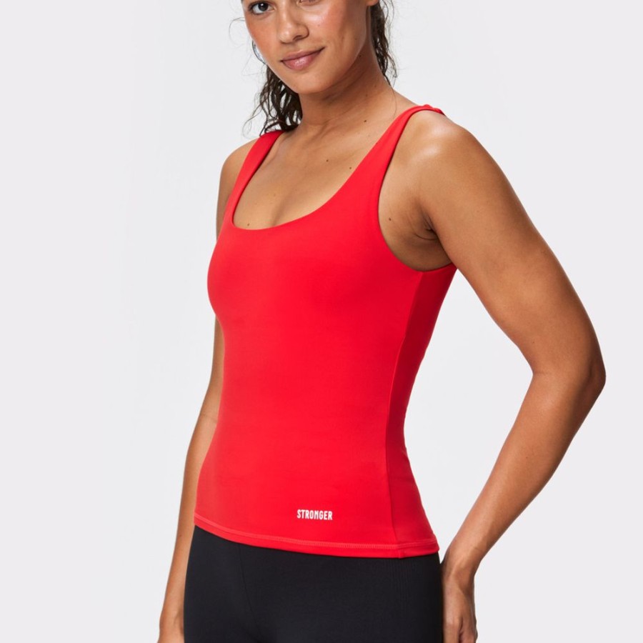 Tank Tops STRONGER | Red Tank Top Flame Scarlet