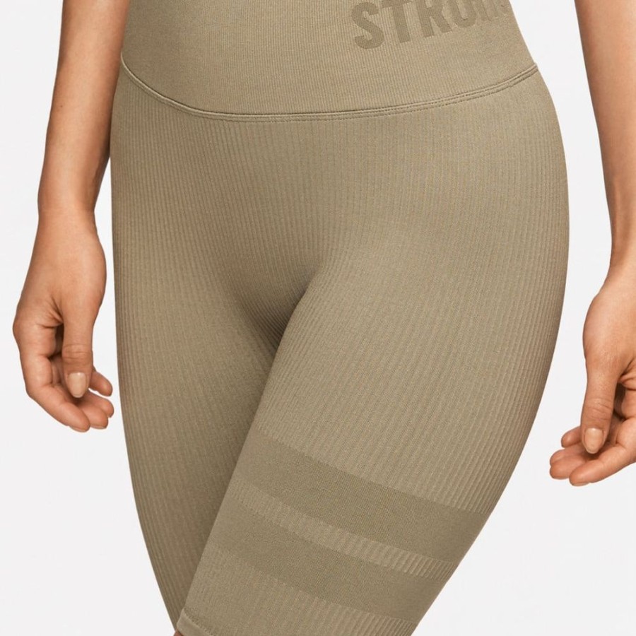 Shorts & Bike STRONGER | Rib Seamless Leggings Dusky Green