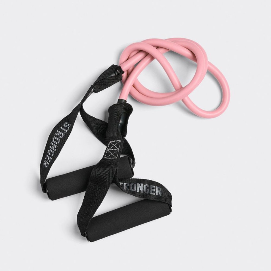 Accessories STRONGER | Pink Resistance Band With Handle Lilac Sachet