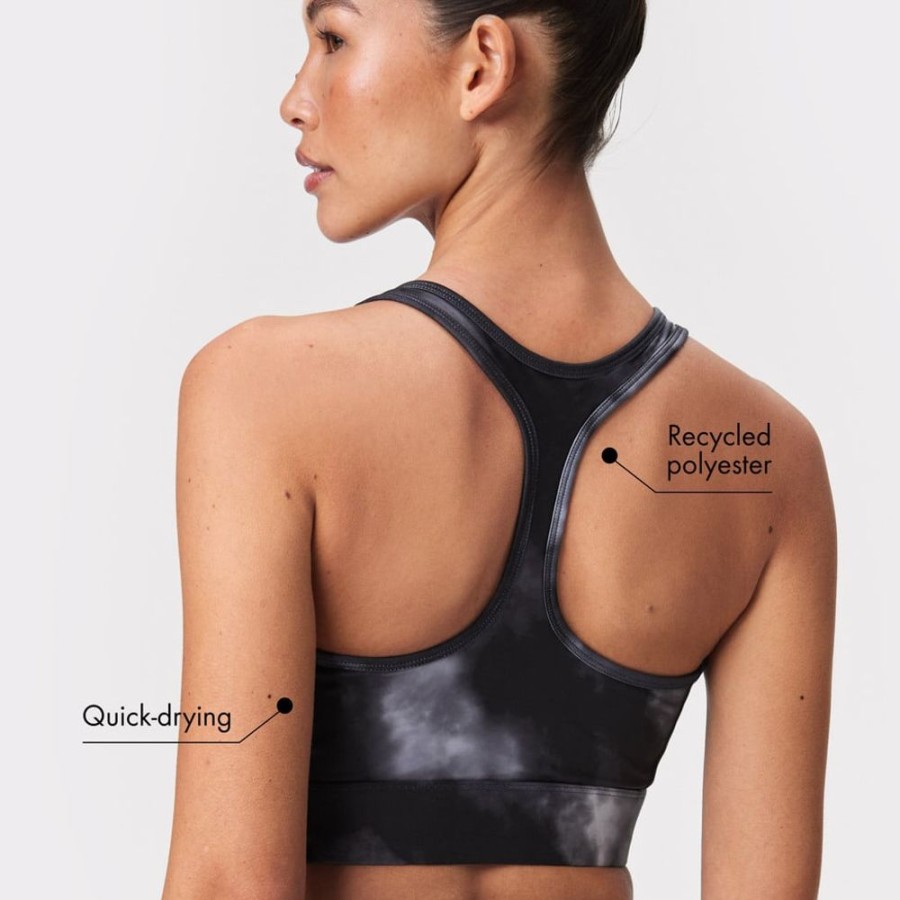 Sports Bras STRONGER | Black Sports Bra Black Sky