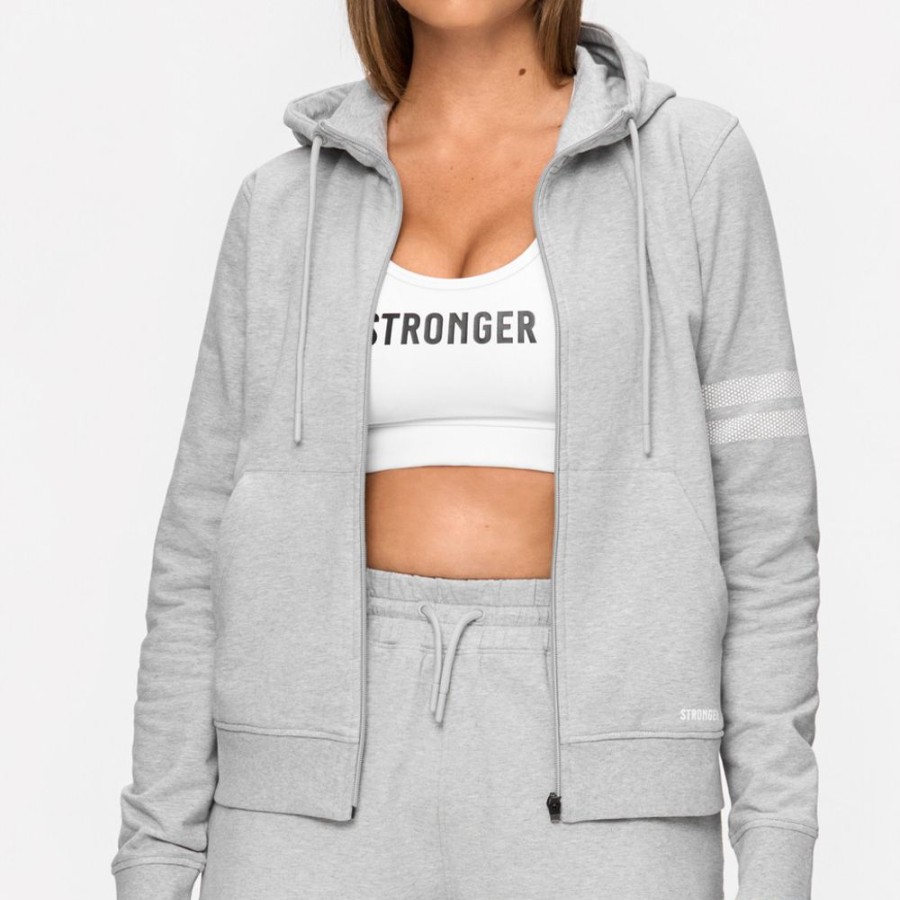 Hoodies & Sweaters STRONGER | Grey Sweat Hoodie I Buy Online I Stronger Grey Melange