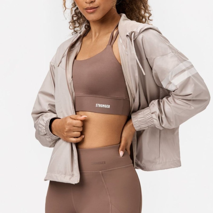 Jackets STRONGER | Power I Wind Jacket I Buy Online I Stronger Simply Taupe