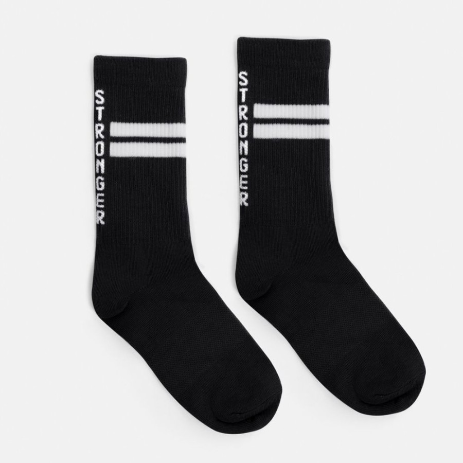 Accessories STRONGER | Stride Socks 2-Pack I Sock I Buy Online I Stronger Stride Sock Black