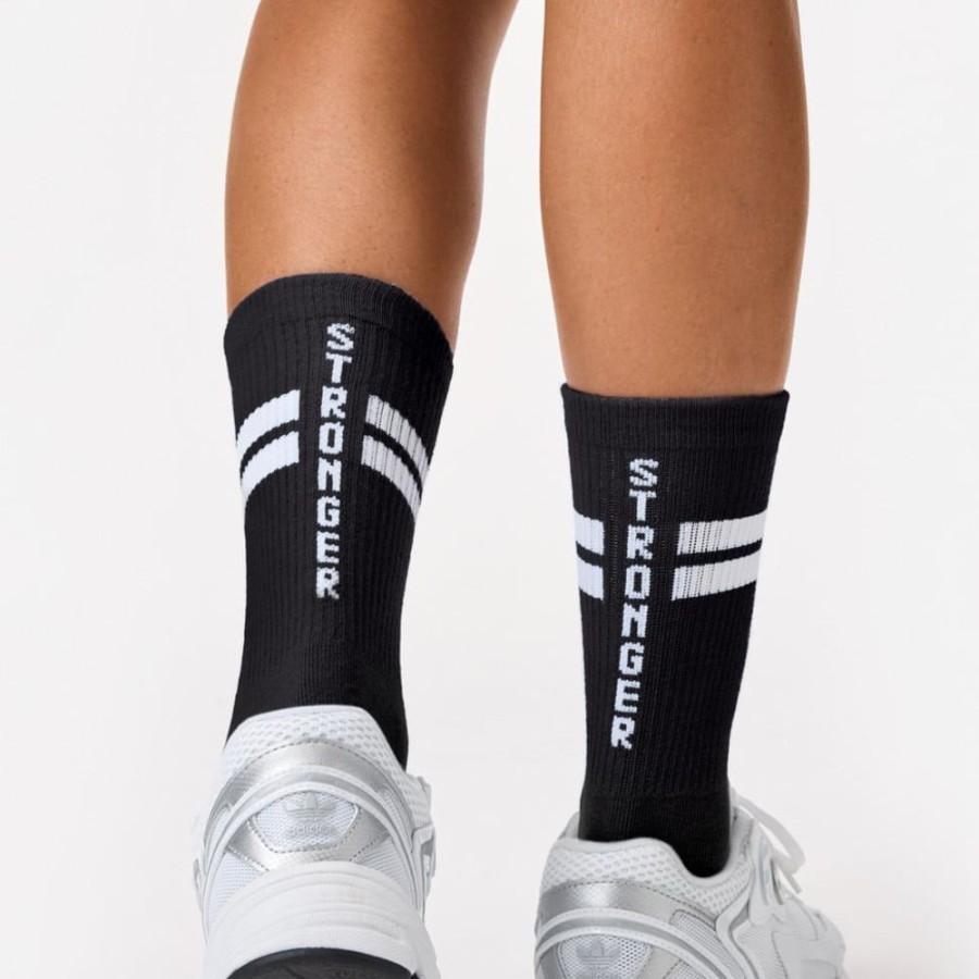 Accessories STRONGER | Stride Socks 2-Pack I Sock I Buy Online I Stronger Stride Sock Black