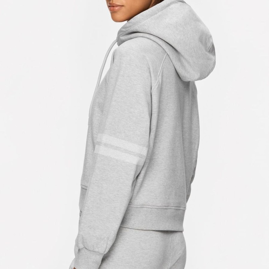 Hoodies & Sweaters STRONGER | Grey Cropped Hoodie I Buy Online I Stronger Grey Melange