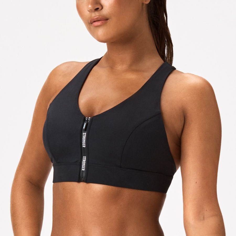 Sports Bras STRONGER | Sports Bra I Medium Support I Buy Online I Stronger Black